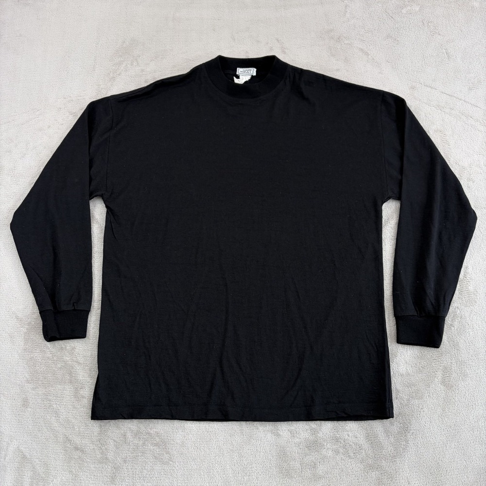VintageGianni Versace Sweater Black 100% Wool Men IT 54 Made in Italy Designer